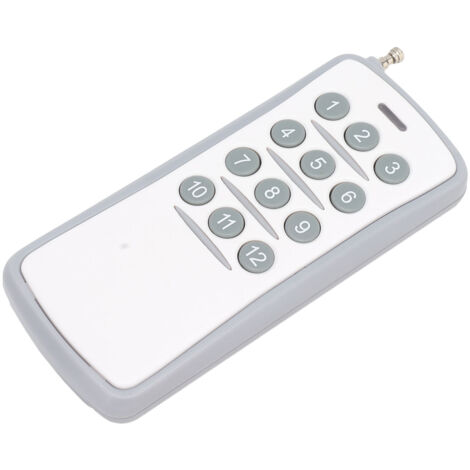 DC12V 433 MHz Telecomando senza fili 12 pulsanti Trasmettitore a lunga distanza Ricevitore per porta del magazzino con luce a LED