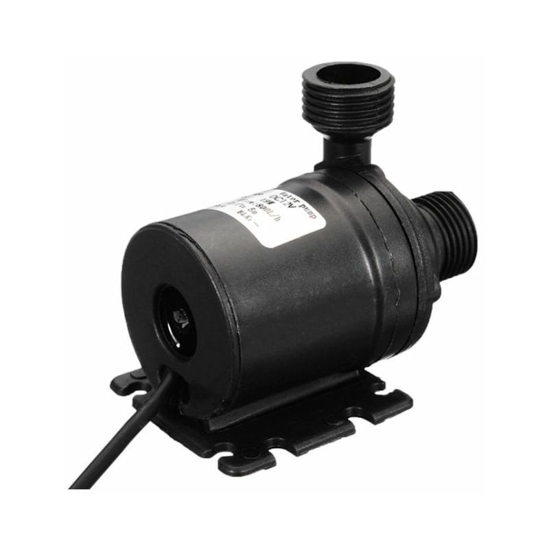 Soleil - DC12V 5M 800L/H High Performance Low Noise Submersible Pump 4 Point Nozzle Brushless dc Pump, 50cm Cable