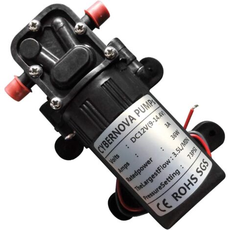 DC12V 73 PSI 3,5 L/m La Pompe à amorçage Automatique de diaphragme à Haute Pression d'eau Douce avec Le Tuyau Serre la Ferme/Jardin/Nettoyage agricole