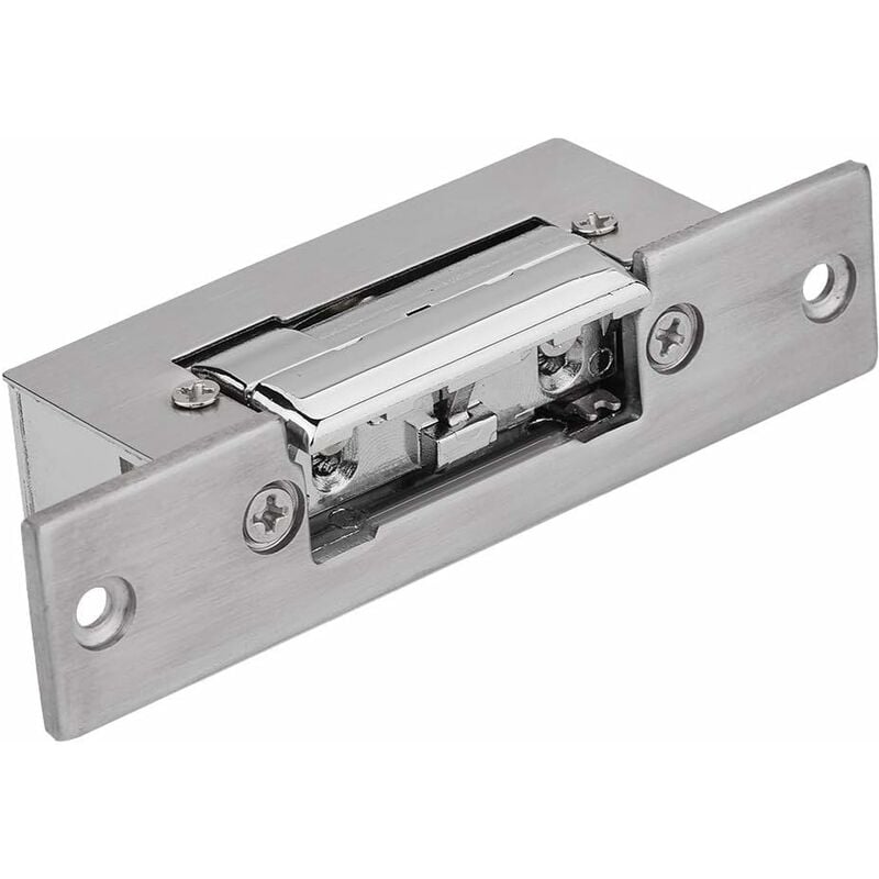 Tinor - DC12V Electric Strike Door Lock, Narrow Door Electric Strike Lock for All Types Doors
