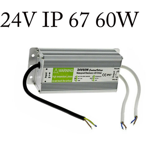 IP67 Power Supply Transformer 12V/24V 12W 20W 30W 50W 60W Waterproof f LED  strip