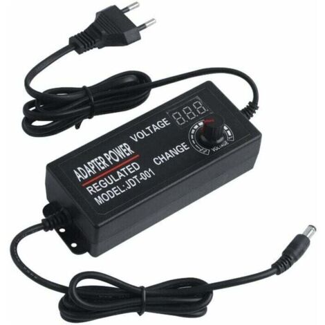 DC3-24V 3A 15W-72W Einstellbarer Beleuchtungstransformator mit einstellbarem Leistungsschalteradapter und Display, 3A LED-Streifenlichttreiber für AC100V-240V LED-Streifeneingang