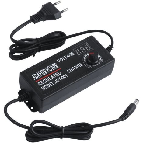 DC3-24V 3A 15W-72W Einstellbarer Beleuchtungstransformator mit einstellbarem Netzteil-Schaltadapter mit Display, 3A-LED-Treiber für LED-Lichtstreifen, Eingang AC100V-240V