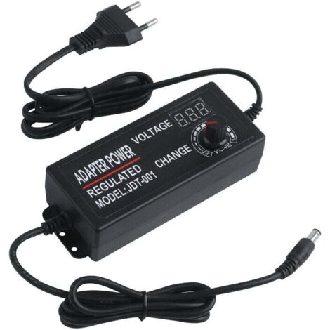 DC3-24V 3A 15W-72W Einstellbarer Beleuchtungstransformator mit einstellbarem Netzteil-Schaltadapter mit Display, 3A-LED-Treiber für LED-Lichtstreifen, Eingang AC100V-240V