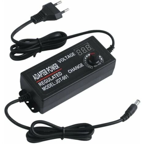 DC3-24V 3A 15W-72W Transformateur d'éclairage ajustable avec adaptateur de commutation d'alimentation réglable avec écran 3A Pilote de voyant pour entrée de bande à LED AC100V-240V,