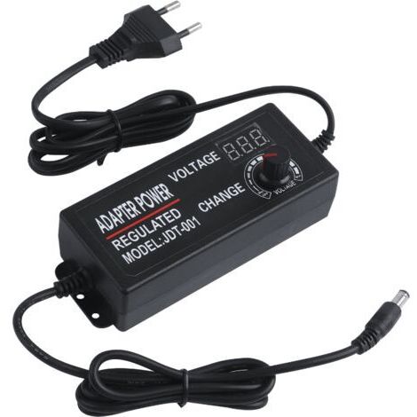 DC3-24V 3A 15W-72W Transformateur d'éclairage ajustable avec adaptateur de commutation d'alimentation réglable avec écran 3A Pilote de voyant pour entrée de bande à LED AC100V-240V