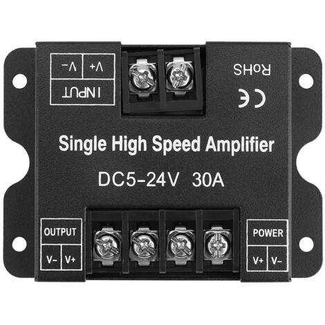DC5-24V 30A Single Color LED Signal Amplifier for Light Strip RGB LED Controller