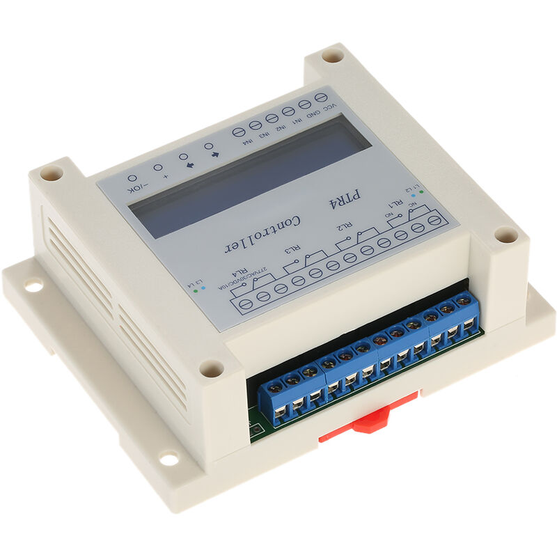 

Dc6-40V 4 Channel Digital Tiempo del controlador programable temporizador rele de retardo modulo LCD de visualizacion en el rodeo de la distribucion