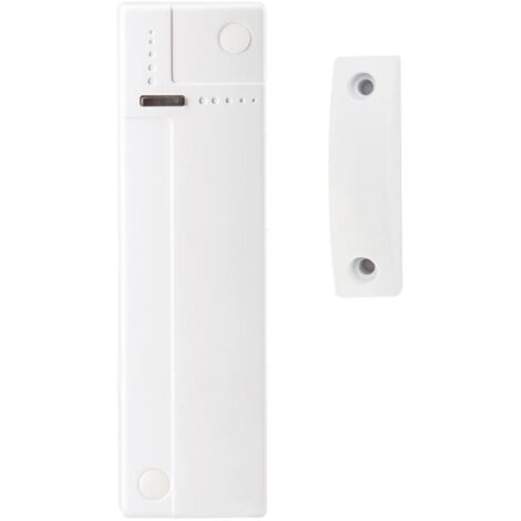 DC600 2I - Contact magnétique avec 2 entrées auxiliaires. Couleur blanche. Piles incluses.