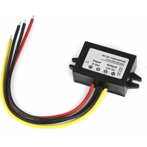 ORCHIDÉE DC8-36V to 12V Voltage Converter, Auto Step Up/Down Converter for Vehicle Motor