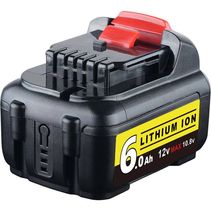 Pdstation - DCB127 Batterie pour dewalt DCB127-XJ Batterie Li-Ion 6.0Ah 10,8V 12V DCB120 DCB123 DCB127 DCB121 DCD700 DCD710 DCD710S2 DCF610