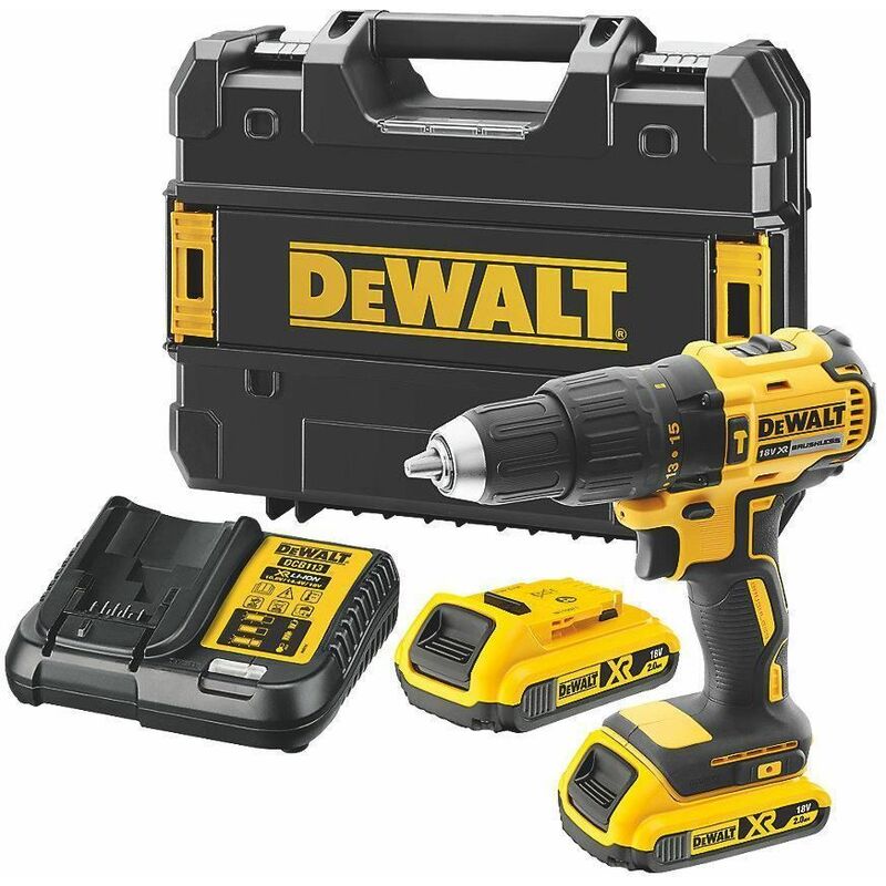 

Dewalt - DCD778D2T 18V Batería de ión de litio Taladro / destornillador de impacto fijado en Tstak (batería 2x 2.0Ah) - 65 Nm