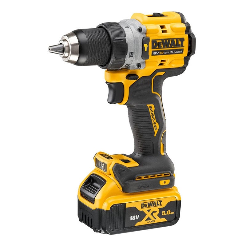 Perceuse-visseuse à percussion compacte 18V Dewalt DCD805P2T-QW avec coffret et 2 batteries 5,0 Ah