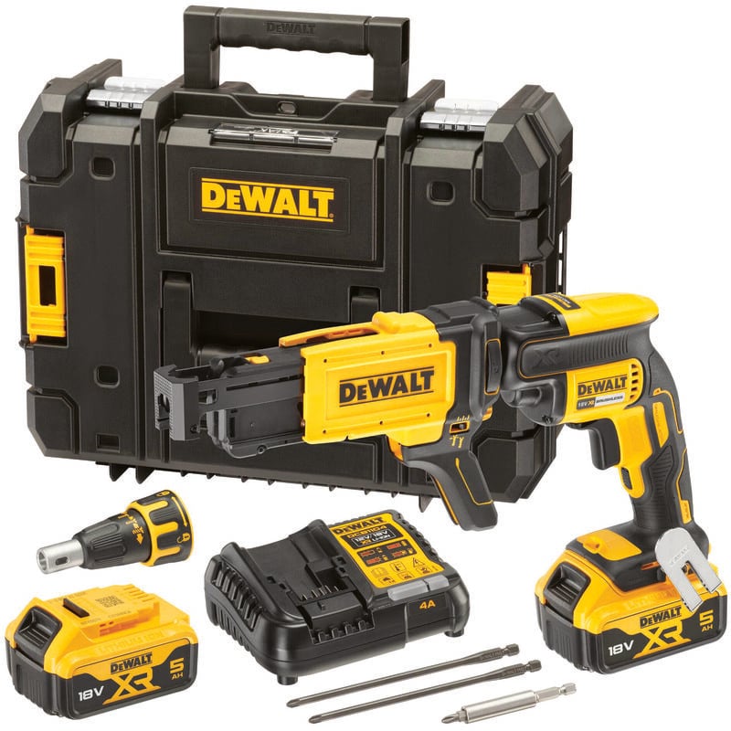 DCF620P2K 18v xr Li-Ion Brushless Collated Drywall Screwgun Autofeed 5.0 - Dewalt
