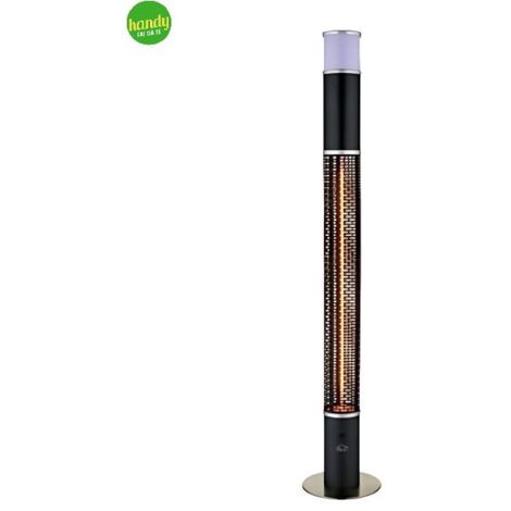 DCG Eltronic SA9321 Termoventilatore al Carbonio Waterproof  Luci Led e Cassa Bluetooth 2000W