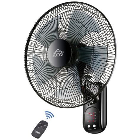 DCG Eltronic VE1697T - Ventilatore da Parete 5 Pale Ø 40 cm con Telecomando