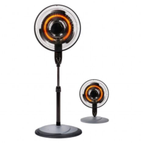 DCG Eltronic VESA05 stufetta elettrica Interno Nero, Grigio 2000 W