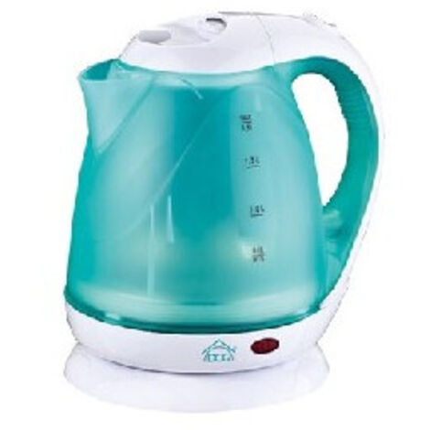 DCG Eltronic WK6259 bollitore elettrico 1,8 L 2200 W Turchese, Bianco