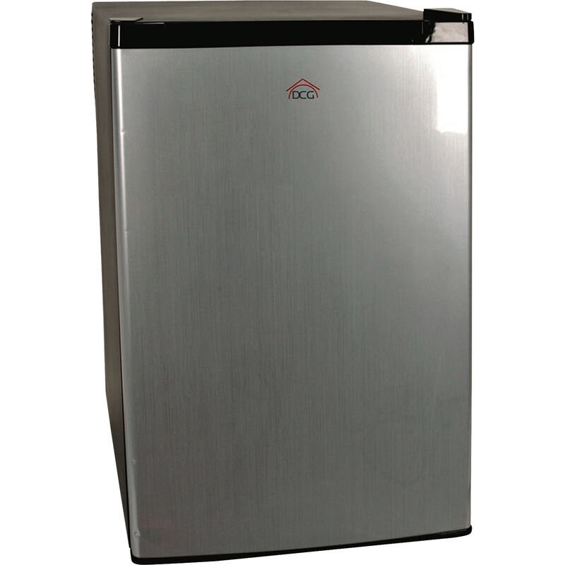 Image of DCG - mini frigo silenzioso 70W bar frigorifero piccolo grigio satinato 70LT
