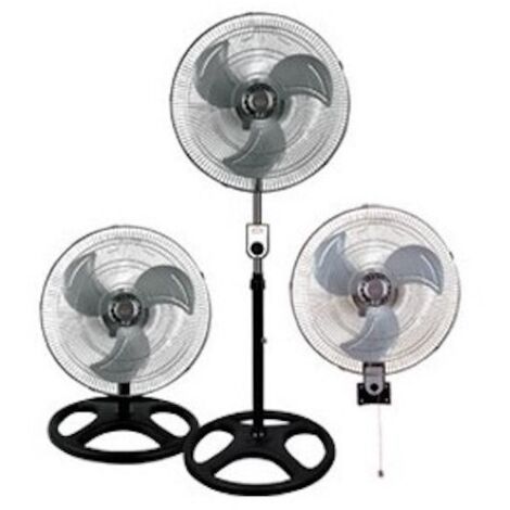 DCG VE1695 Ventilateur mural de table 3-en-1 avec pales oscillantes