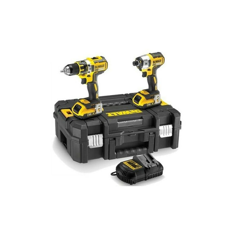 

Kit de taladro-atornillador de impacto de 18V 3Ah LI-ION - DCK2062L2T - Dewalt