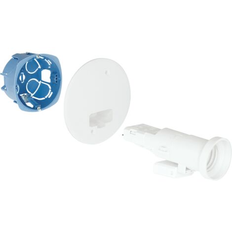 DCL Wandaufputzdose - Tiefe 40mm - XL PRO Ø67/68mm + E27-Fassung