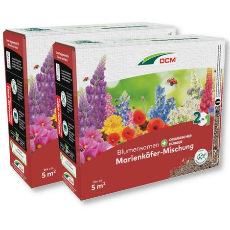 DCM Marienkäfer-Mischung 530 g Blumenmischung Insektenvielfalt Blumenwiese