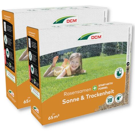 DCM Rasensamen Sonne & Trockenheit 4550 g Saatgut Hitze- Trockenheitsverträglich