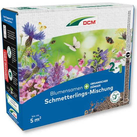 DCM Schmetterlings-Mischung 265 g Blumensamen orgnischer Dünger Artenvielfalt