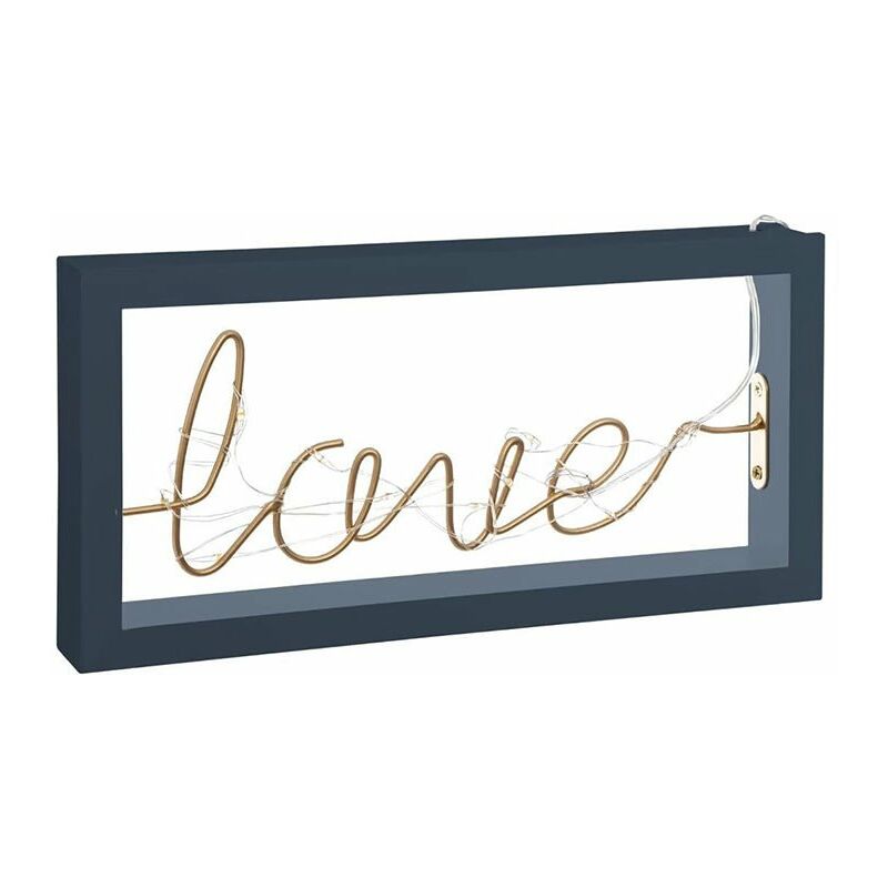 Déco Lumineuse Mots 'Love' led 25 x 15 cm - Bleu Silumen