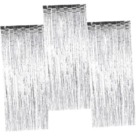 Dcor De Mur De Fond De Fte avec Rideaux Franges Argents pour