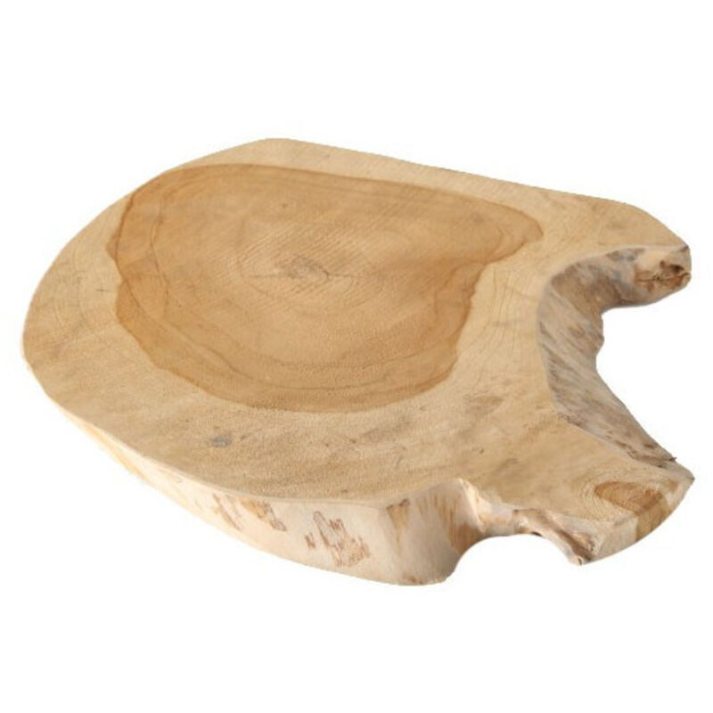Décoration Centre de Table Rondelle de Bois Teck Naturel - Diamètre 32cm
