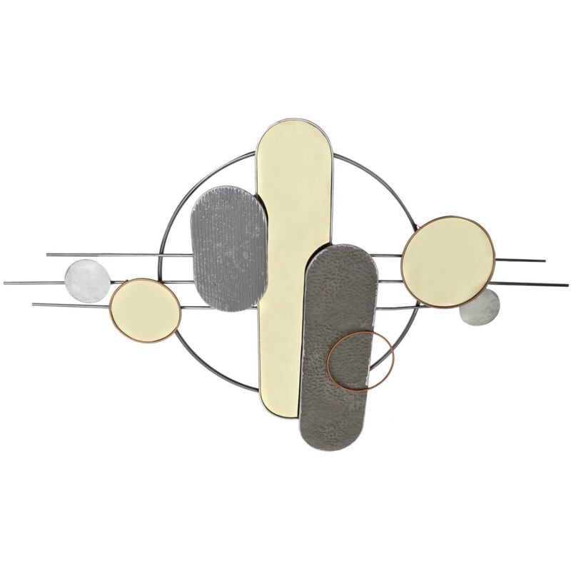 Décoration Murale Métal Pvc 130X5X80,6 Moderne