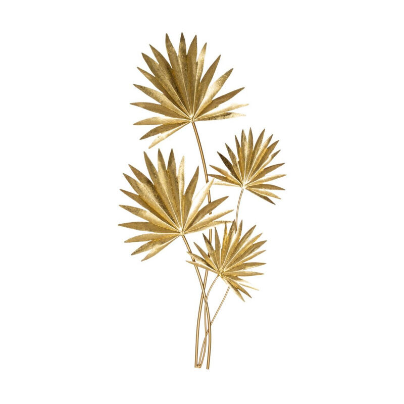 Décoration Murale Feuille Design 'Feel' 73cm Or
