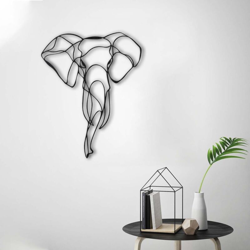 Accessoire mural decoratif en metal elephant 2 69657568 69657568 69657568 69657568