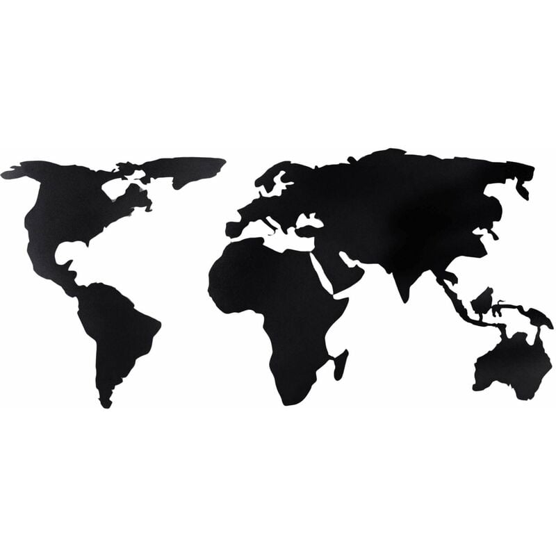 Décoration murale en métal Mappemonde Modèle 1