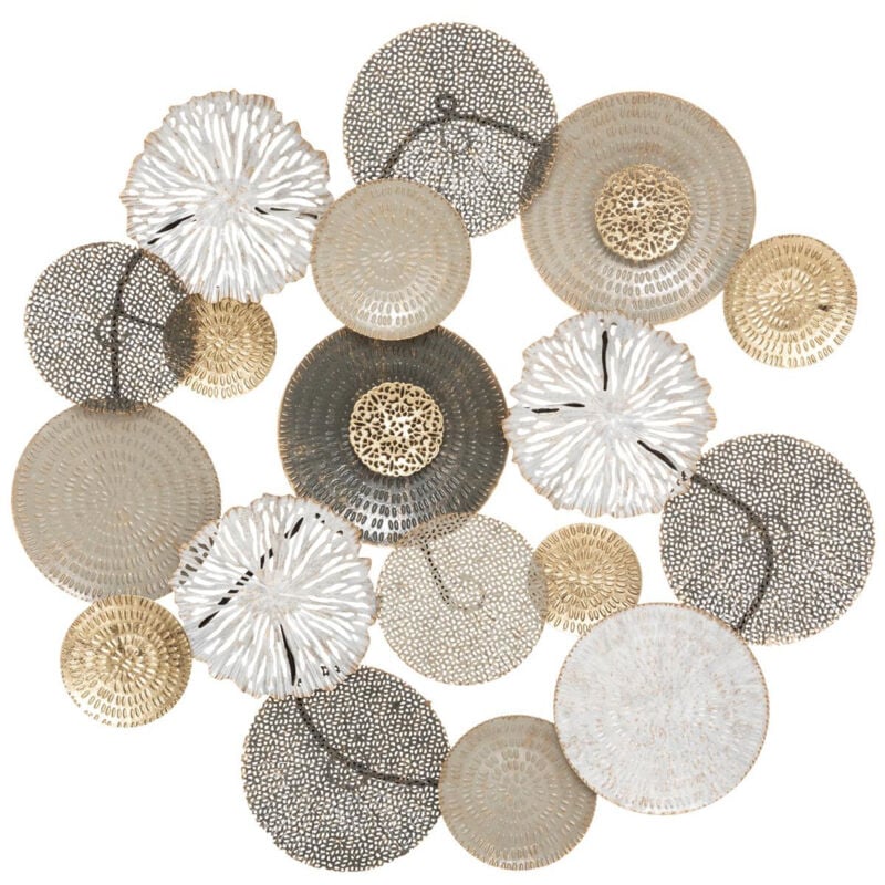 Atmosphera - Déco murale Léana métal 80x80cm créateur d'intérieur