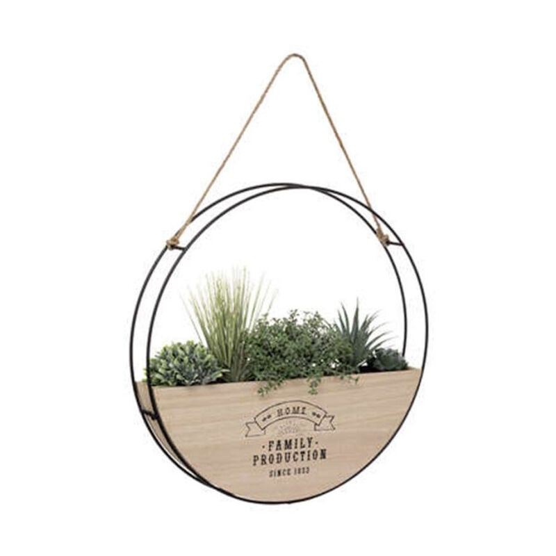 Décoration Murale à Suspendre 'Plante' 44cm Naturel