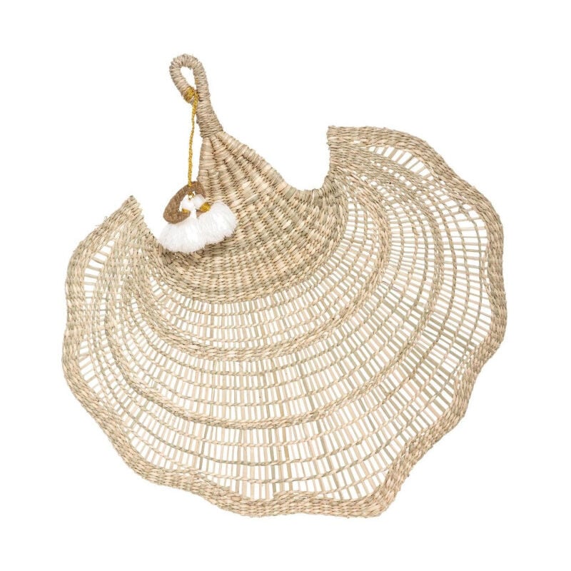 Décoration Murale Éventail 'Wonderfly' 58cm Beige