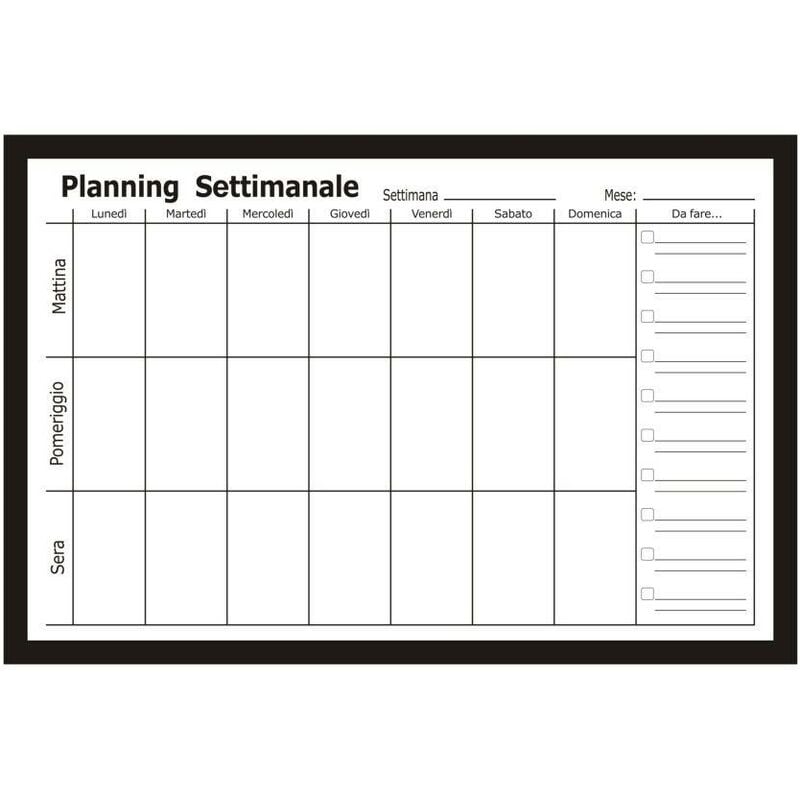 Agenda tableau magnétique avec marqueur cm60x40x1,5