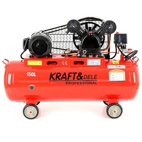 DCRAFT - Compressore olio - Capacità 150 L - Alimentazione 380V/50Hz - Portata 640 L - Rosso