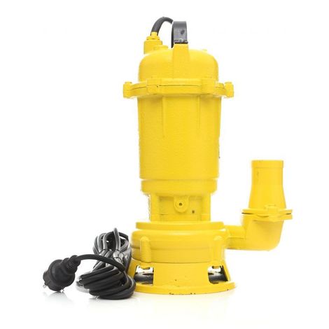 DCRAFT - Pompe eaux chargées avec broyeur - Puissance 3100W - Débit 25000 l/h - Pompe de relevage eaux usées fosse septique - Jaune