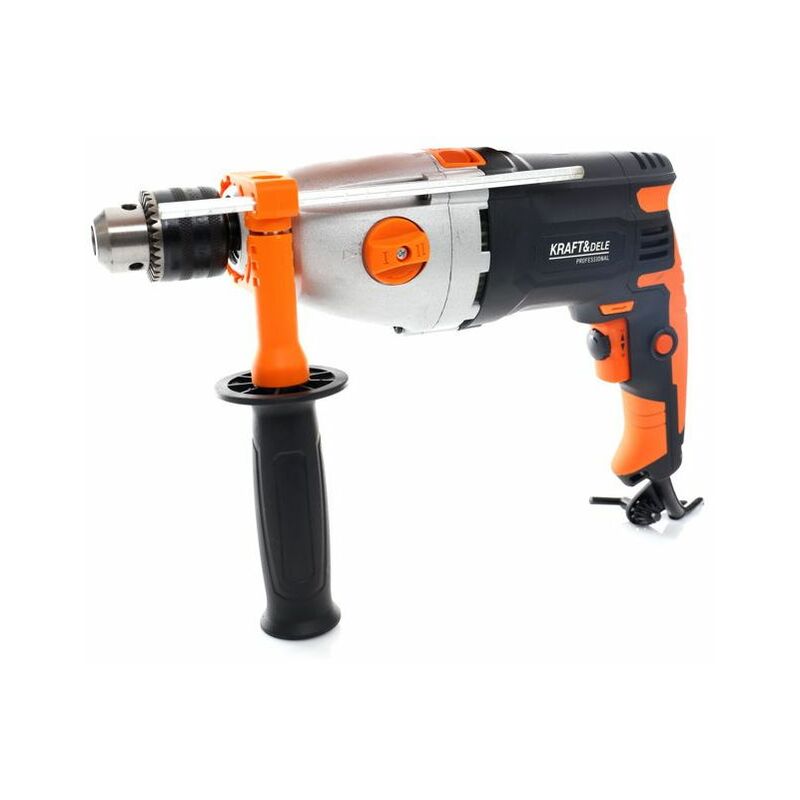 

DCRAFT - Taladro percutor eléctrico 1700 W - Velocidad de rotación 2800 rpm - Herramientas eléctricas portátiles para el bricolaje - Naranja