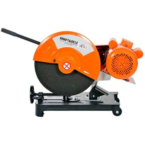 DCRAFT - Tronçonneuse d'angle - Puissance 3000W - Vitesse de rotation 2800 tr/min - Scie à onglet - Outillage atelier/bricolage - Orange