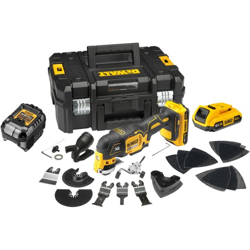 Dewalt - DCS355D2 18V xr Brushless Multi-Tool with Accessory Kit (2 x 2.0Ah Battery and Case)