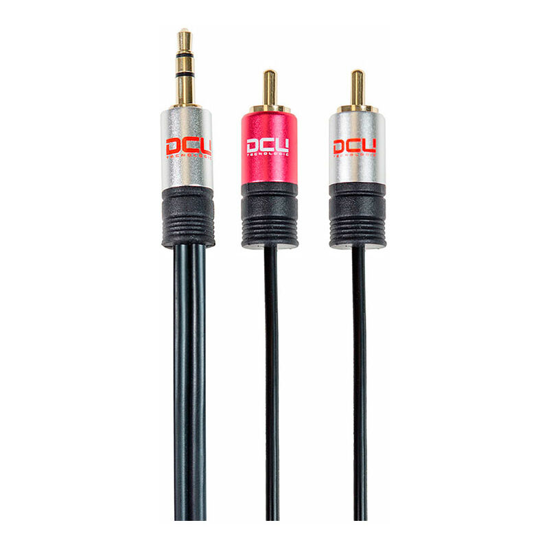 

cable de audio conexión jack 3.5mm estéreo a 2 rca macho 3 metros - DCU