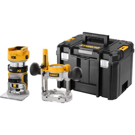 Affleureuse-défonceuse XR 18V BL 6-8 mm DEWALT - en coffret - sans batterie ni chargeur - DCW604NT-QW