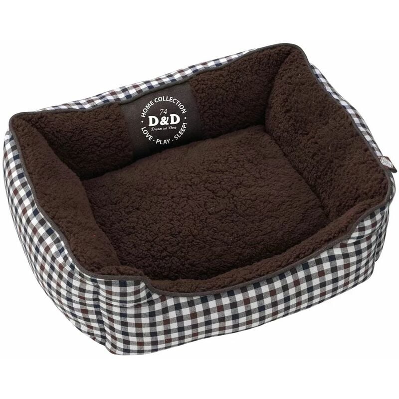 

Cojín cama para mascota Sweet Checker 80x60x24 cm 671/438091 - Marrón - D&d