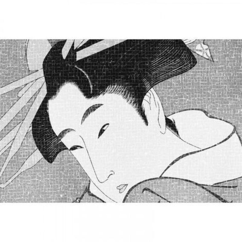 Papier peint panoramique japonais pour bureau Tapisserie panoramique samouraï pour salon Papier peint panoramique imitation mur en brique - orange,