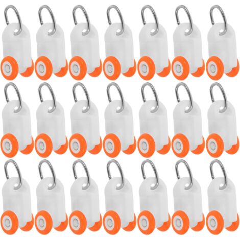 de 120 Galets de Rail Rideaux Doubles en Plastique Poulies
